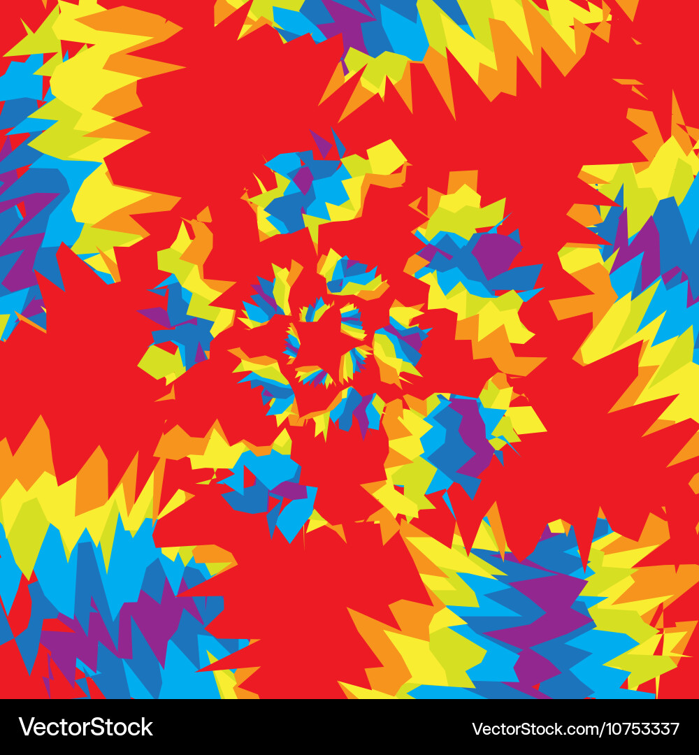 Psychedelic Color Swirl Background Vector Image
