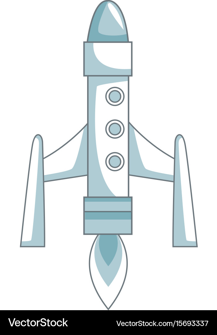 Start rocket in space modern technologies Vector Image