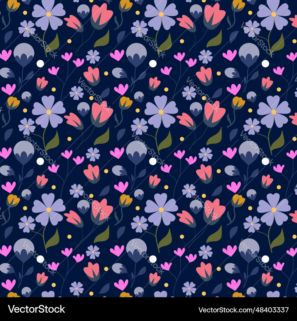 Summer abstract repeat fabric background pattern Vector Image