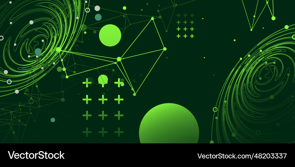 Template for science and technology presentation Template for science and technology presentation Vector Image