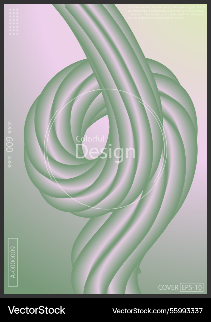 Three-dimensional 3d gradient line designa vector image