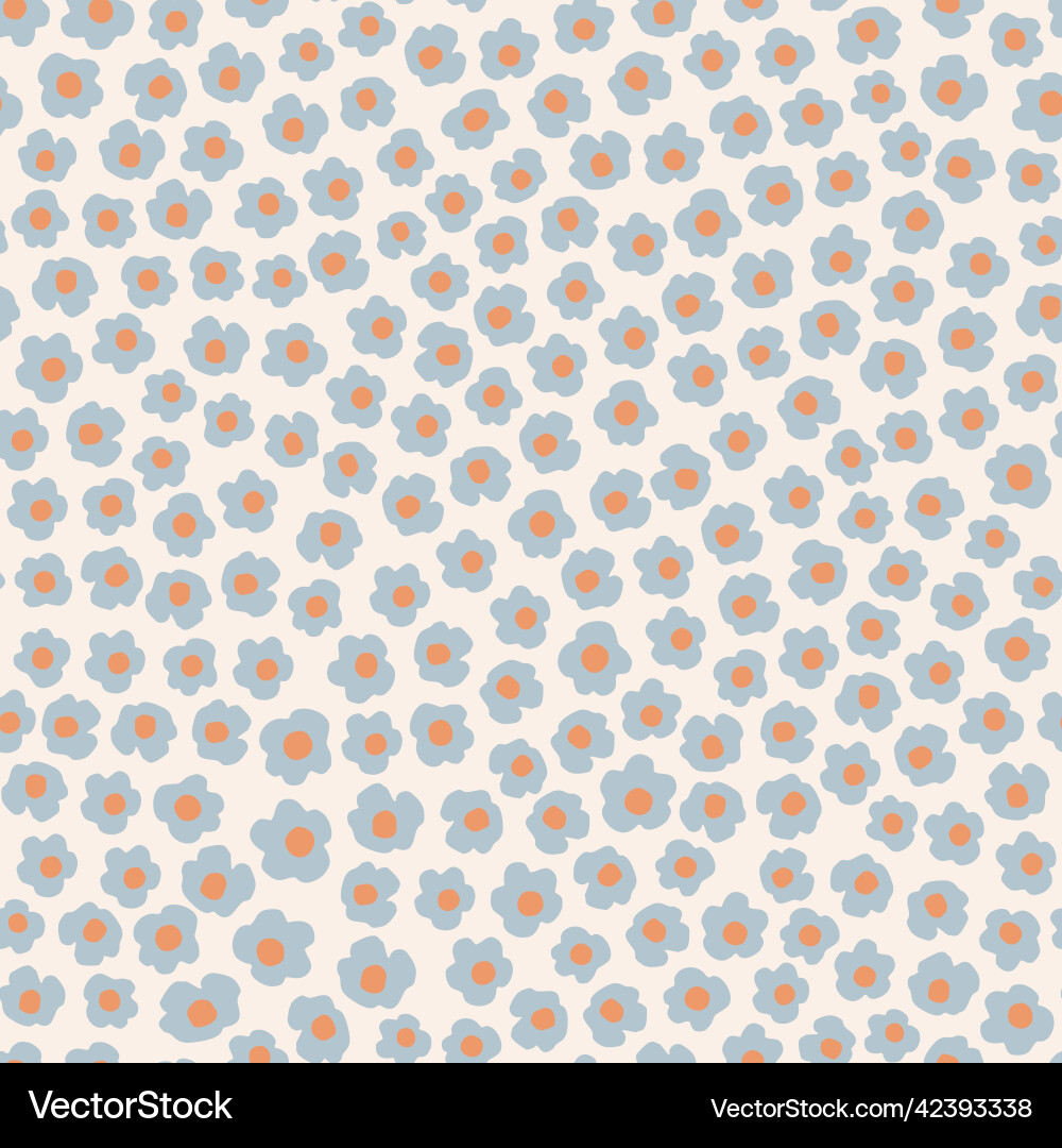 Abstract floral seamless pattern in retro style Abstract floral seamless pattern in retro style vector image