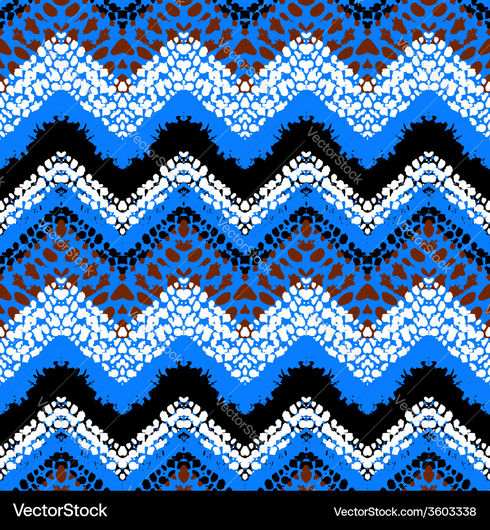 Colorful Zigzag Pattern Vector Image