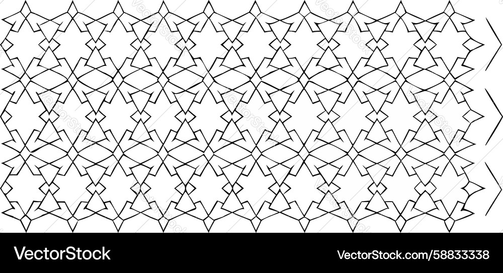 Interlocking Geometric Grid Pattern Vector Image