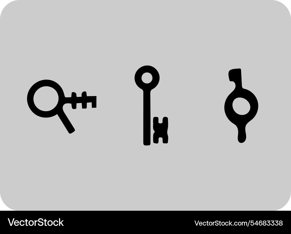Keys set different Vector Image