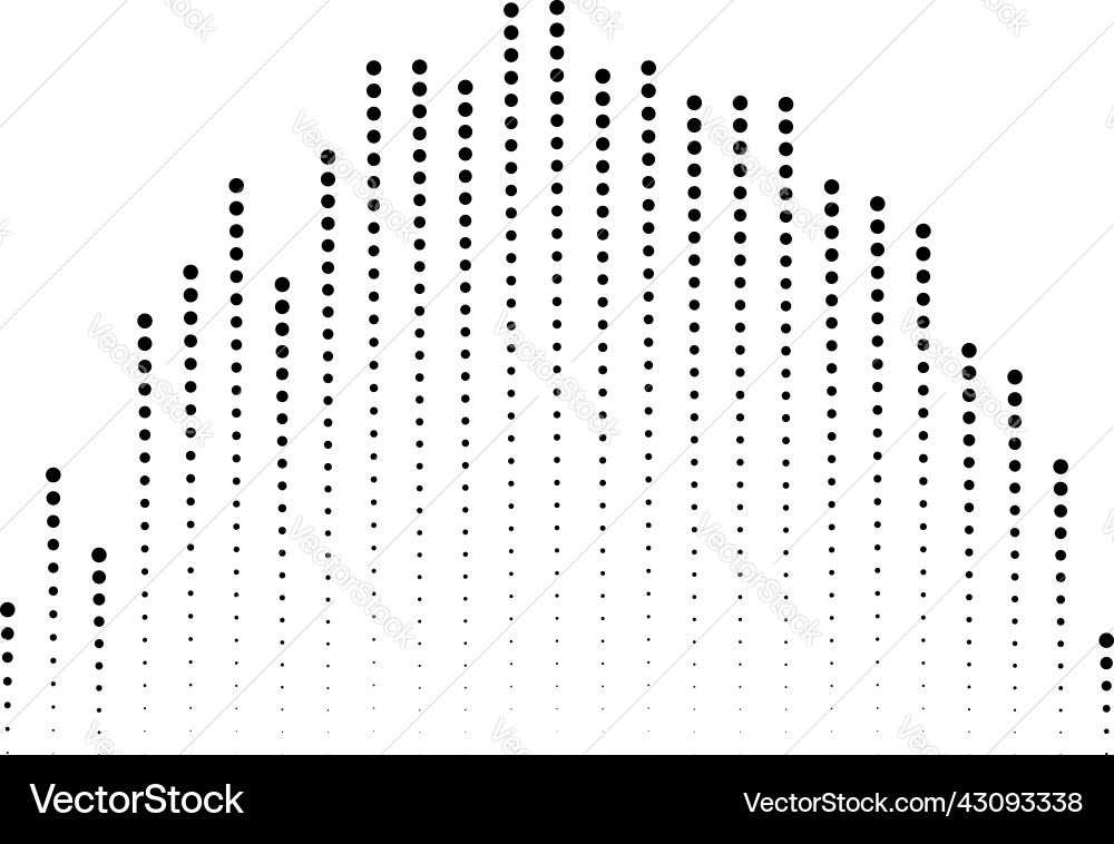 Sound wave equalizer eq graphical element Vector Image