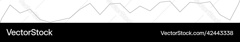 Wavy zig-zag lines stripes element Vector Image
