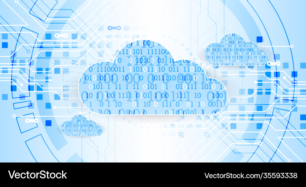 Web cloud technology business abstract background Web cloud technology business abstract background vector image