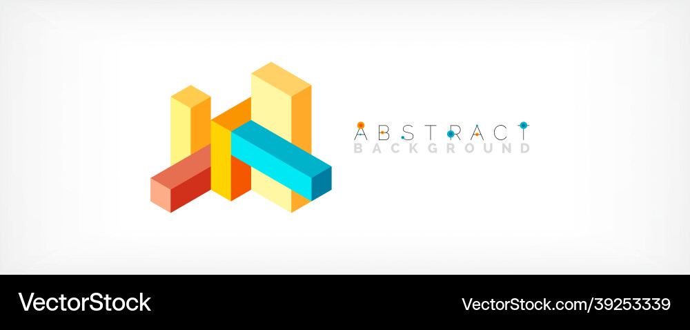 Abstract background 3d cubes cubic elements Abstract background 3d cubes cubic elements vector image