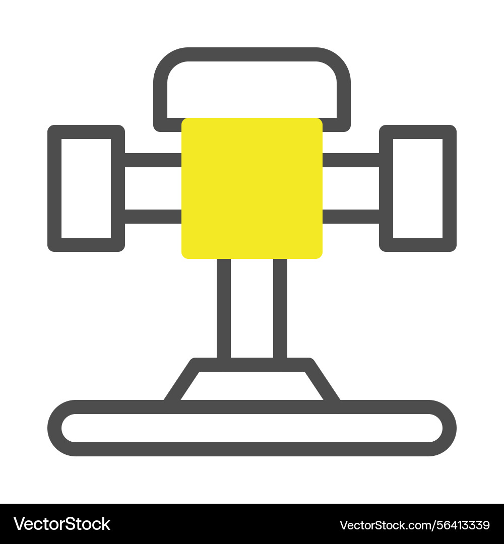 Abstract minimal machine icon with geometric Abstract minimal machine icon with geometric Vector Image