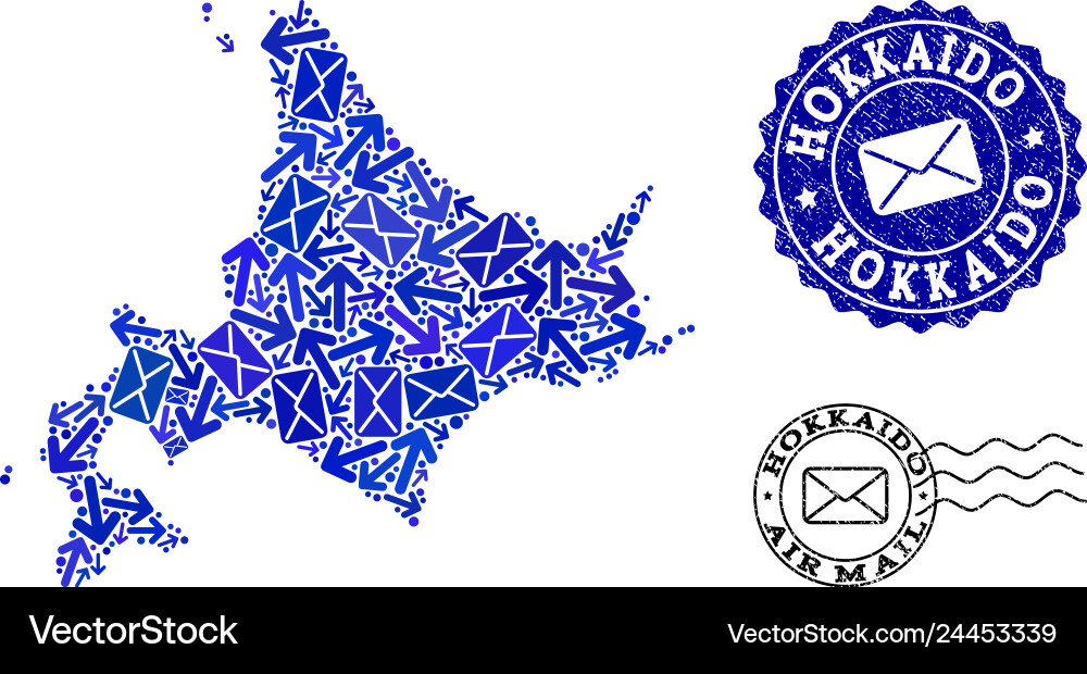 Mail movement composition of mosaic map Mail movement composition of mosaic map Vector Image
