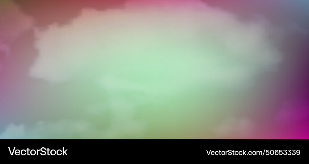 Modern colorful gradient background with clouds vector image