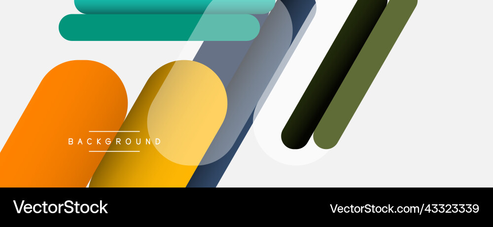 Overlapping round shapes and lines background Overlapping round shapes and lines background vector image
