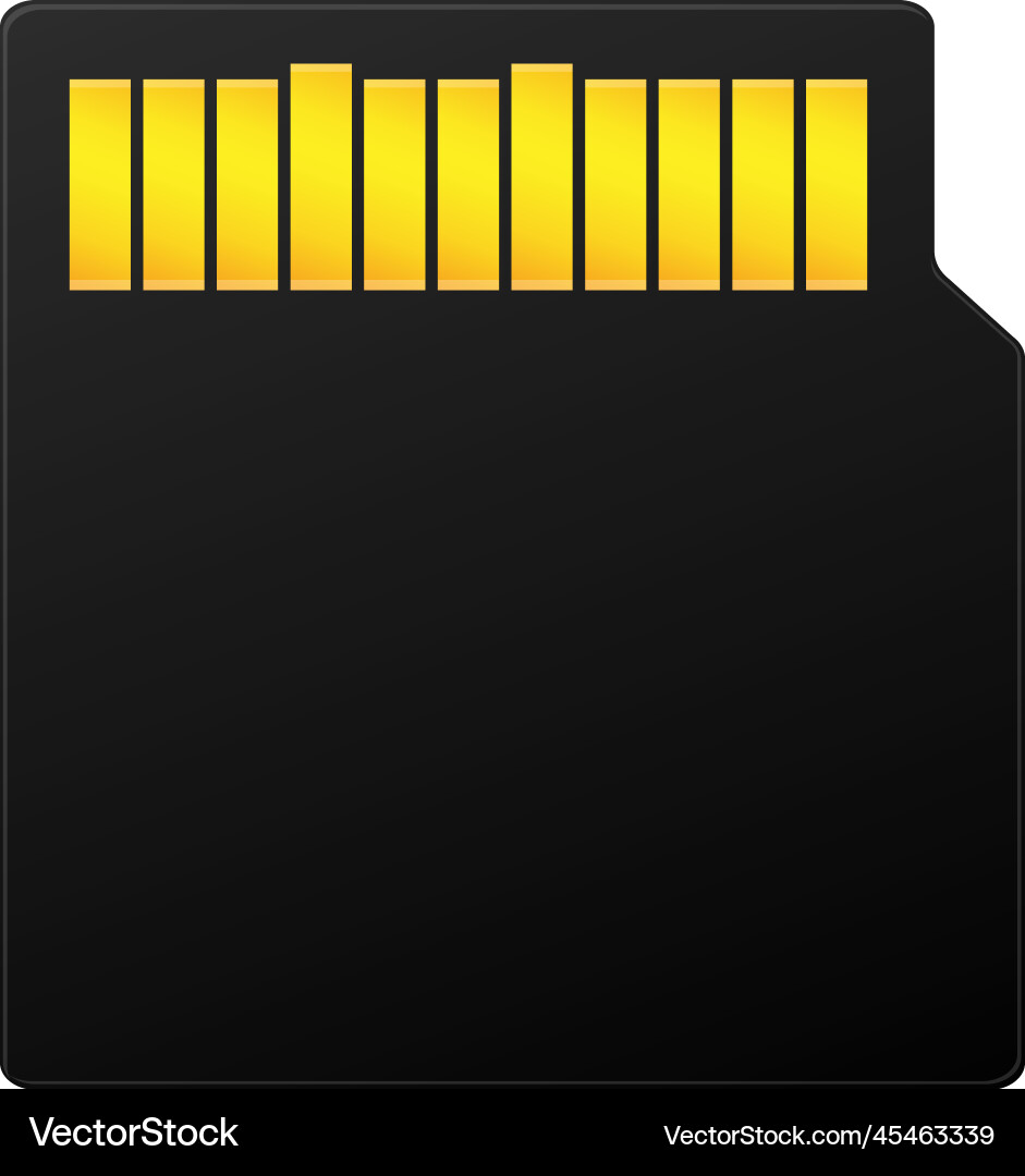 Realistic memory card Realistic memory card vector image