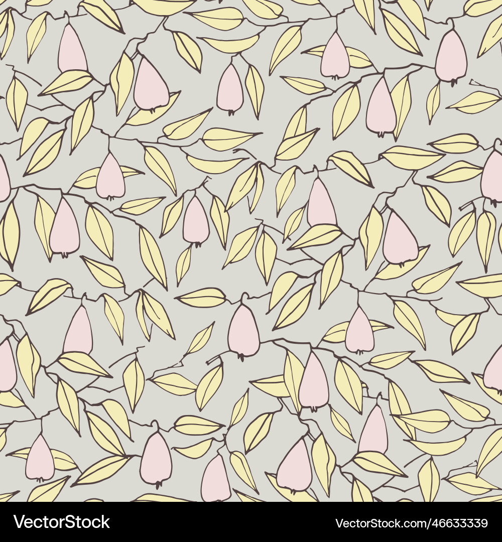 Seamless pattern with pears for surface design Seamless pattern with pears for surface design vector image