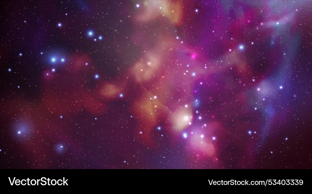 Space background with realistic nebula Space background with realistic nebula vector image