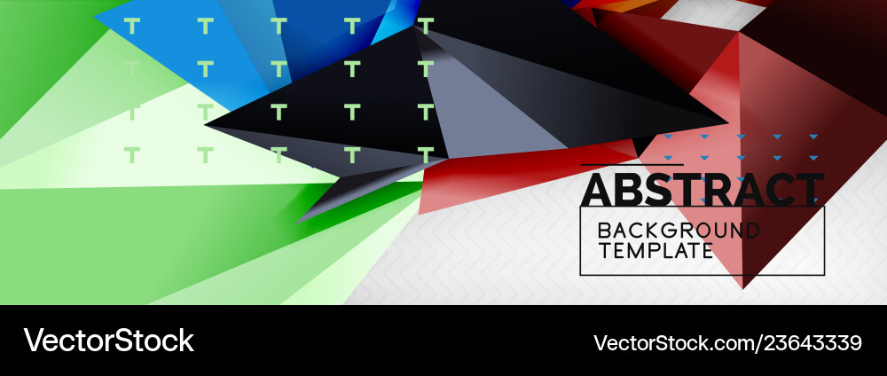 Triangles background techno template Triangles background techno template vector image