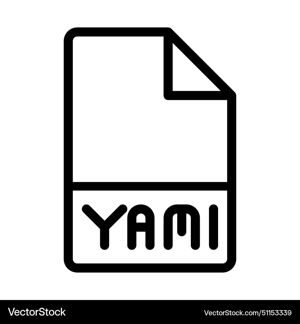 Yaml file type icons files and document format Yaml file type icons files and document format vector image
