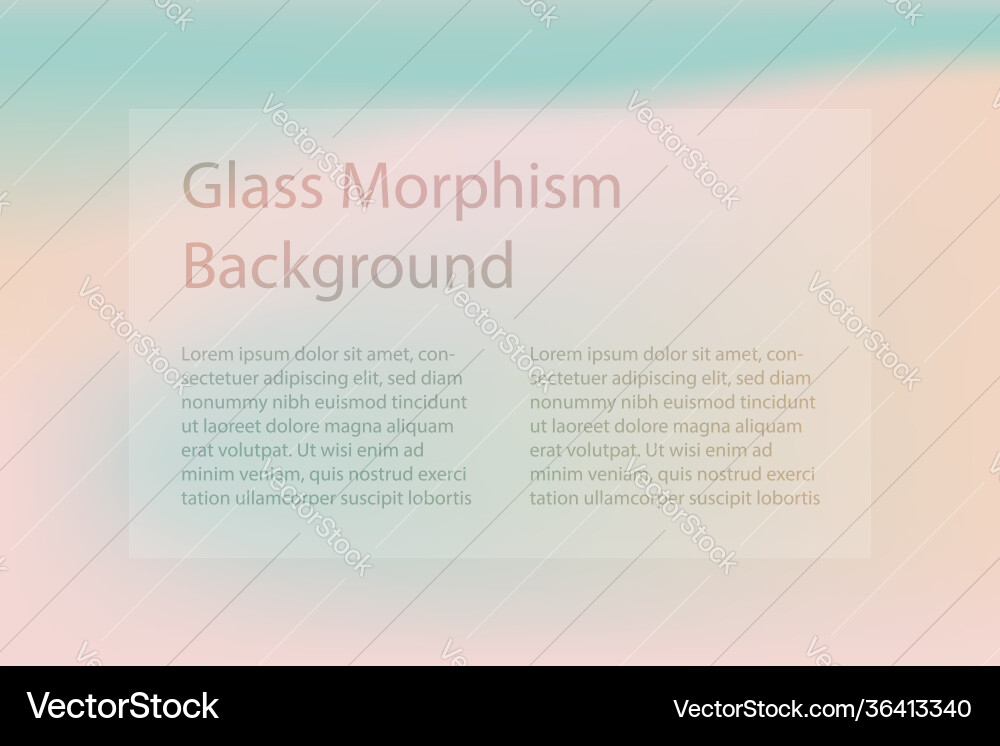 Abstract gradient background transparent frame Vector Image