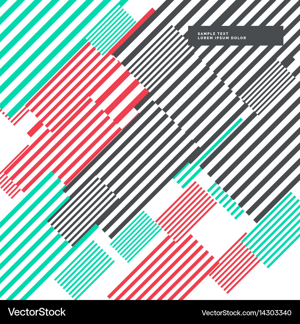 Bold Stripe Pattern Background vector image
