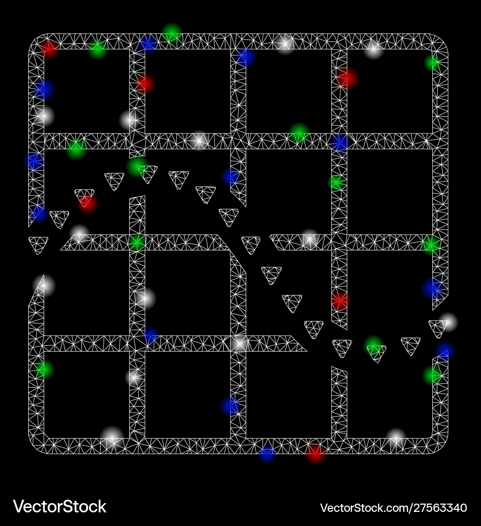 Bright mesh 2d dotted function chart with light Bright mesh 2d dotted function chart with light vector image