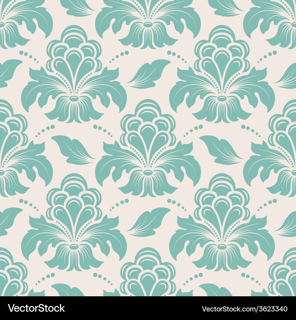 Elegant Damask Pattern vector image