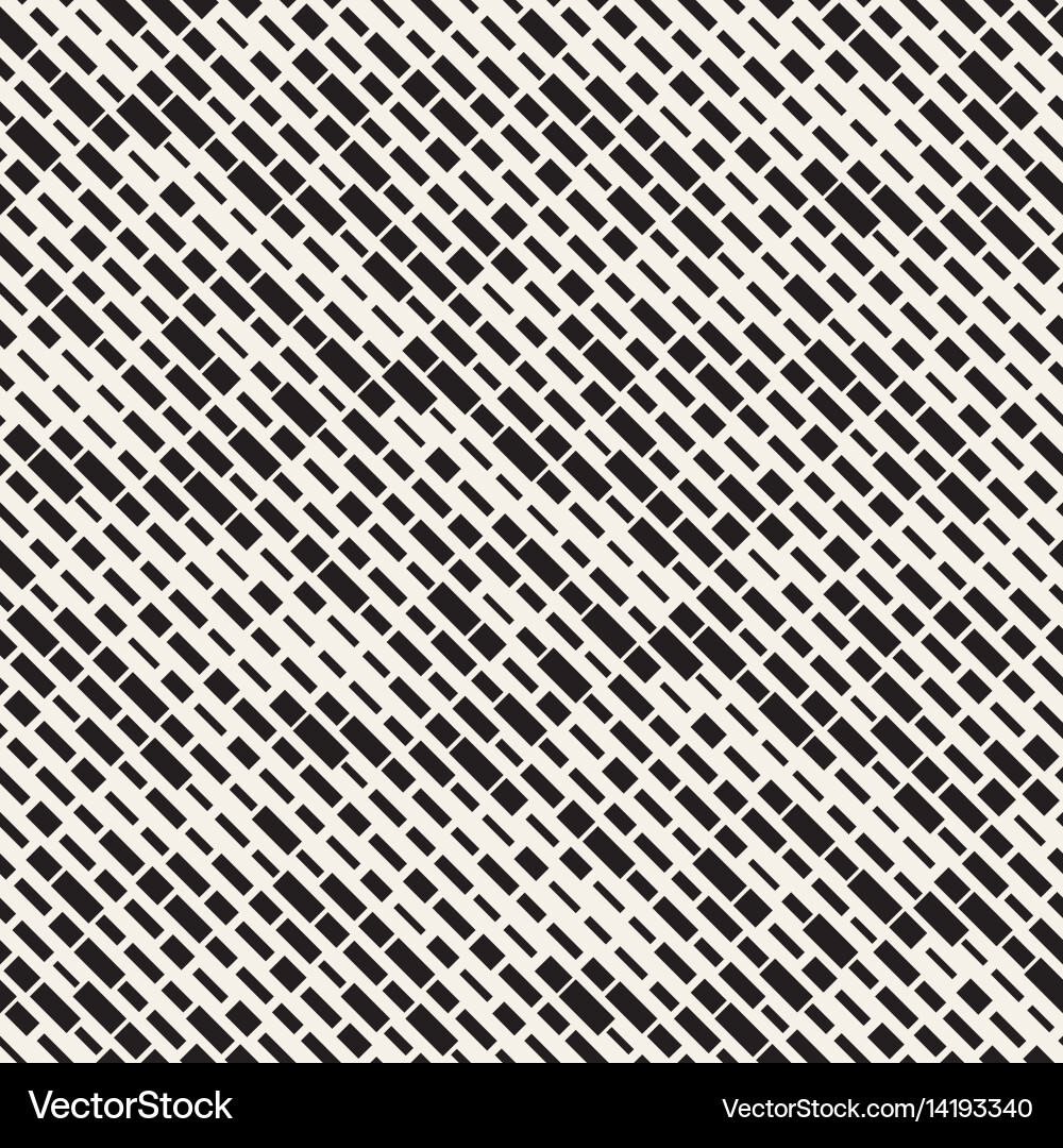 Irregular Monochrome Dash Pattern vector image