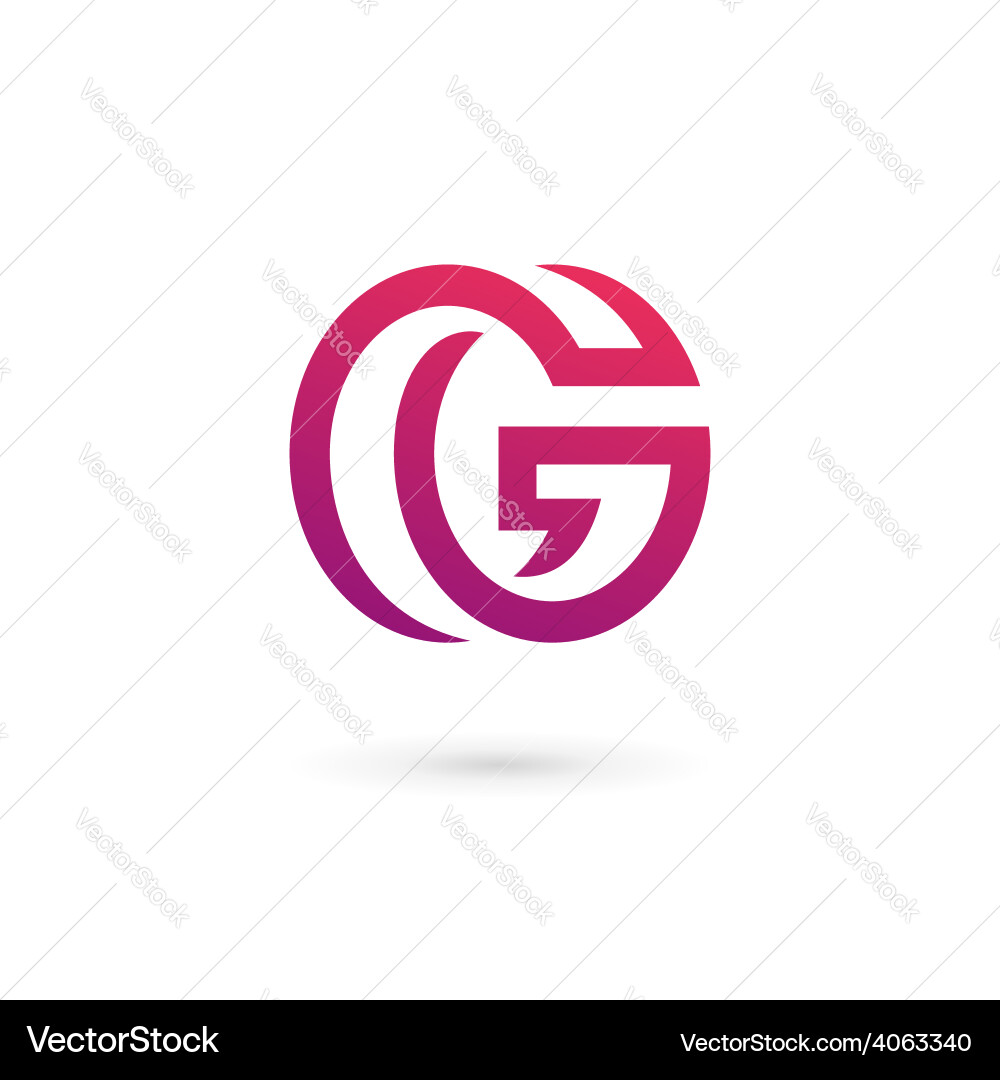Letter G Icon Template Vector Image