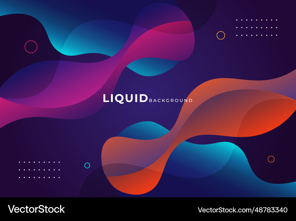 Modern abstract background with fluid shapes Vector Image