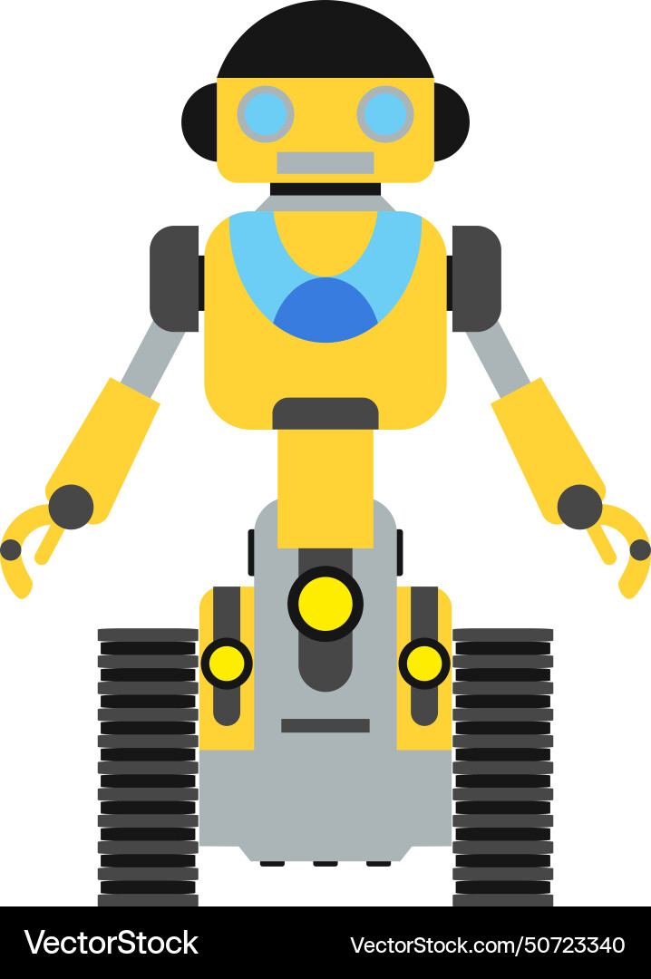 Robot icon in flat style Vector Image