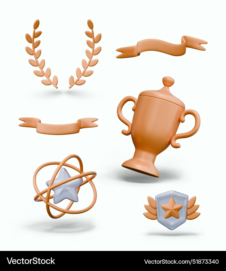 Set of realistic elements for congratulating Set of realistic elements for congratulating vector image