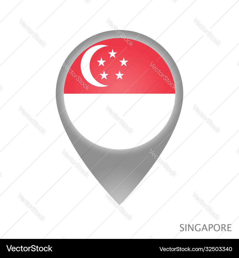 Singapore point Singapore point vector image