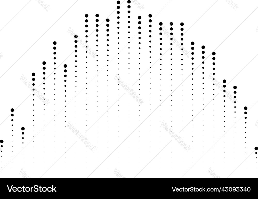 Sound wave equalizer eq graphical element vector image