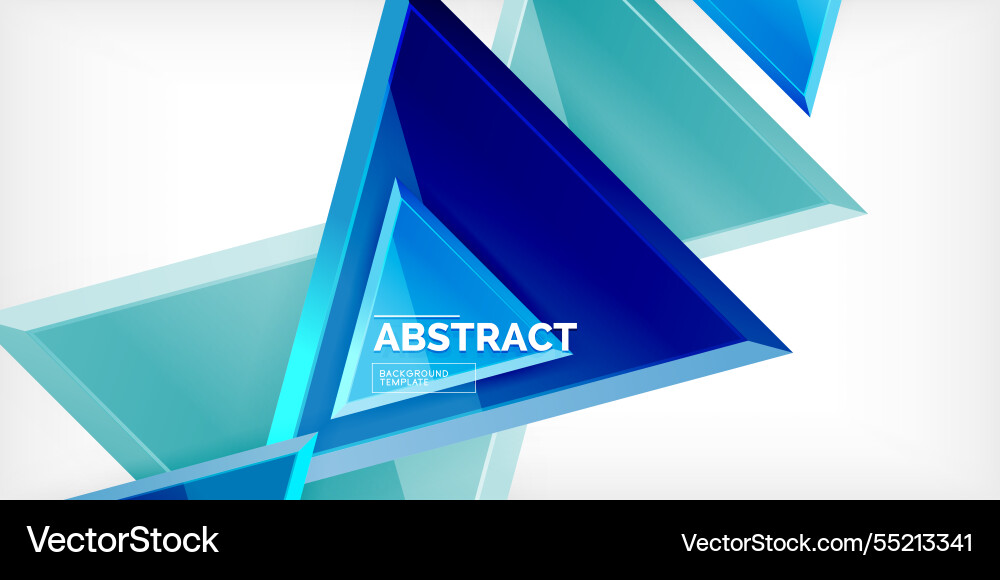 Abstract background - colorful triangles with 3d Abstract background - colorful triangles with 3d vector image