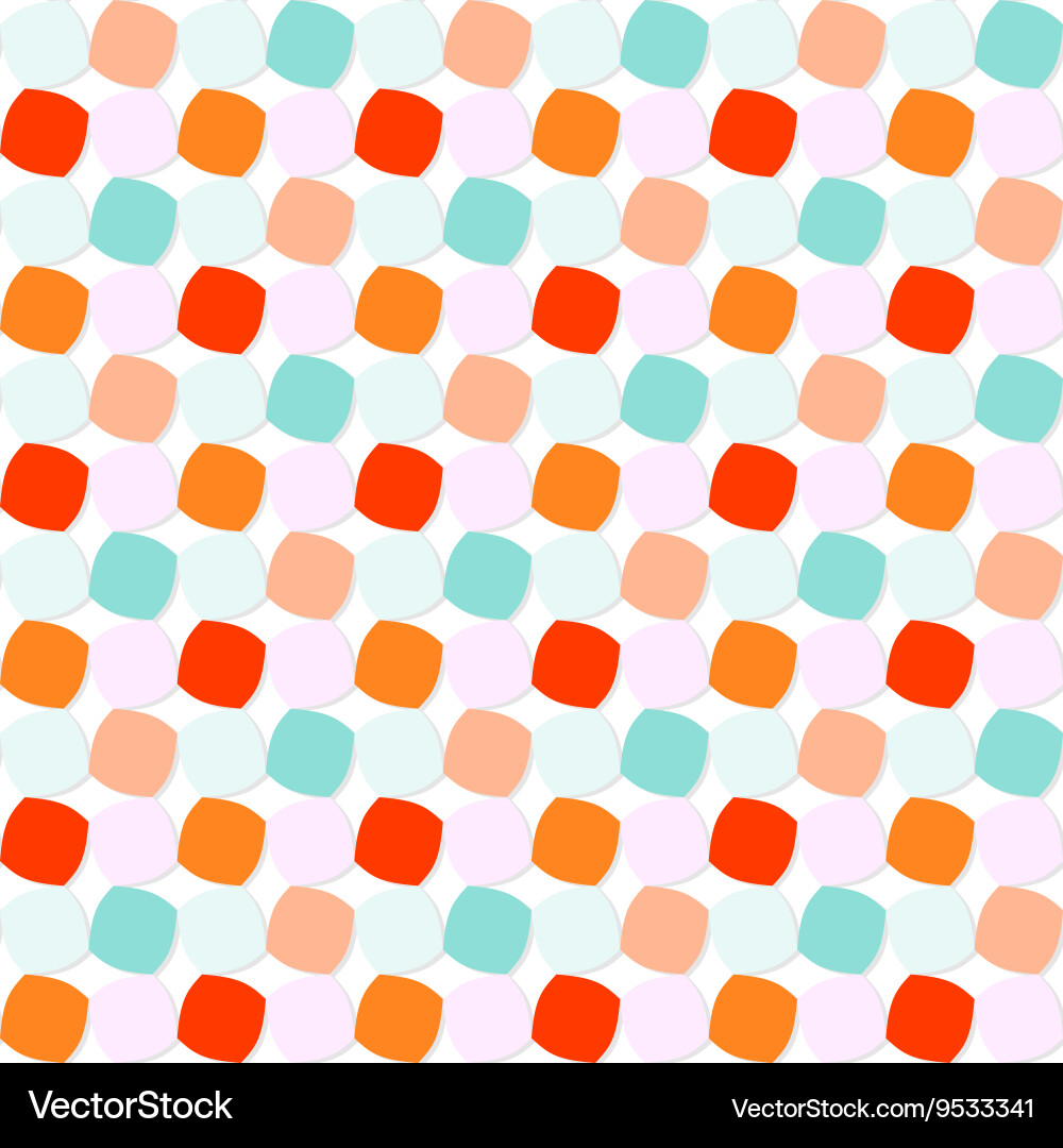 Colorful rounded squares pattern vector image