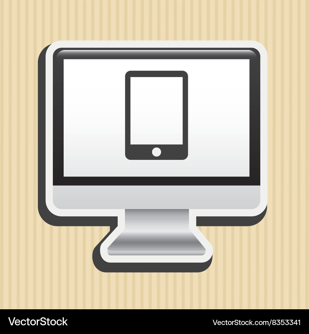 Computer technology design Vector Image