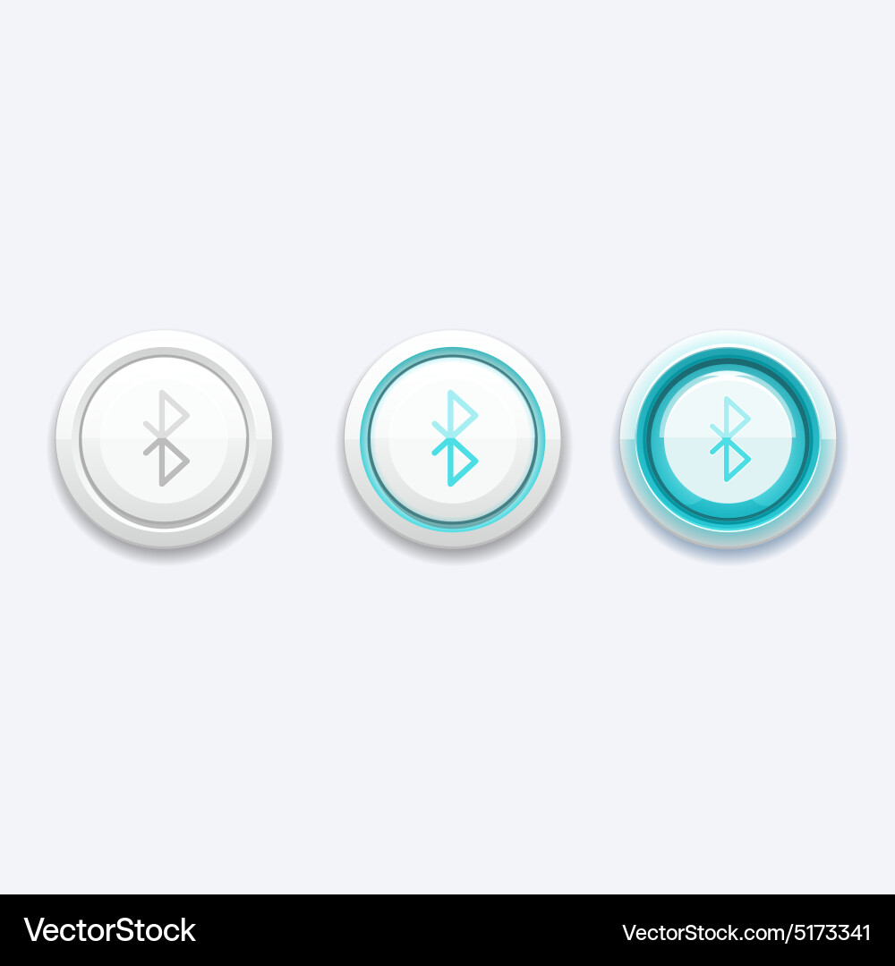 Mobile Network Icon with Bluetooth Vector Image