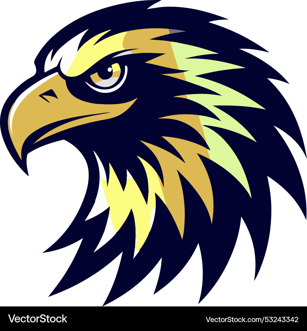 An eagles head Royalty Free Vector Image - VectorStock