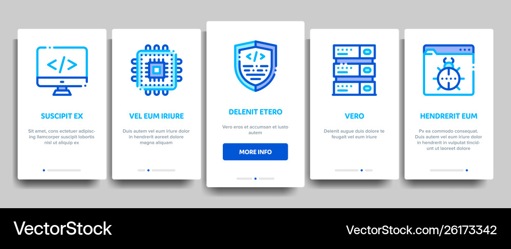 Coding system onboarding Coding system onboarding vector image