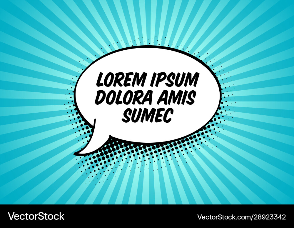 Comic speech bubble template Comic speech bubble template vector image