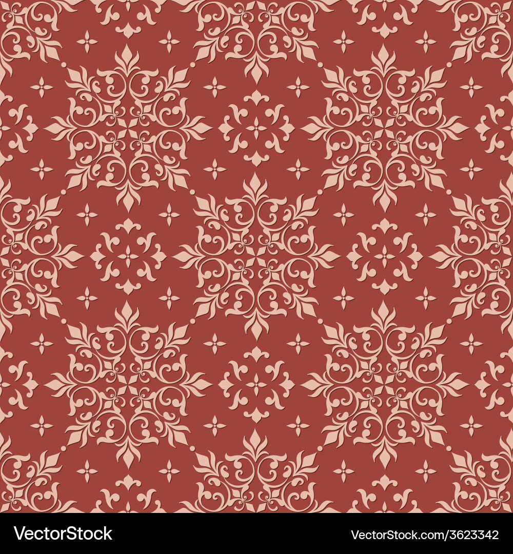 Elegant Damask Pattern Vector Image