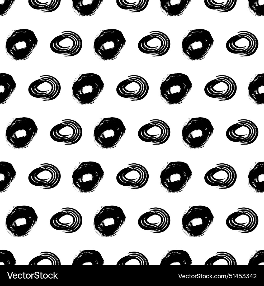 Seamless pattern with sketch circles shape Seamless pattern with sketch circles shape Vector Image