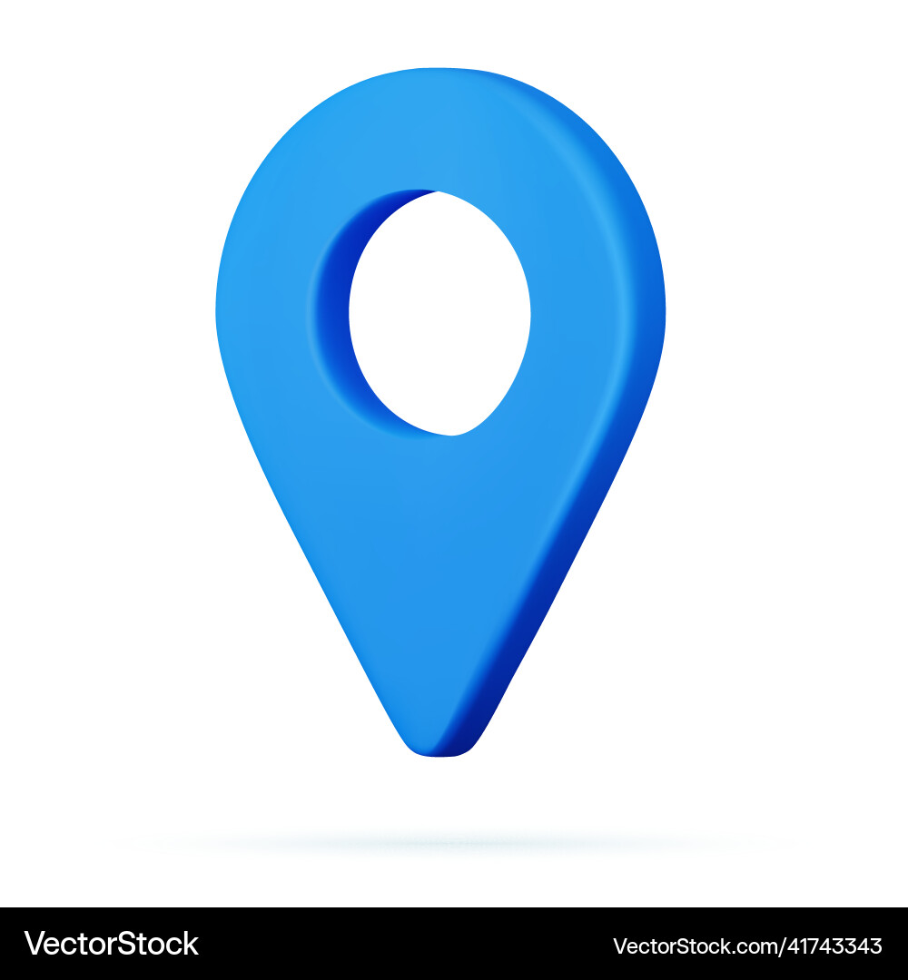 3d realistische Lage Karte Pin gps Pointer Marker 3d realistische Lage Karte Pin gps Pointer Marker vektorbild