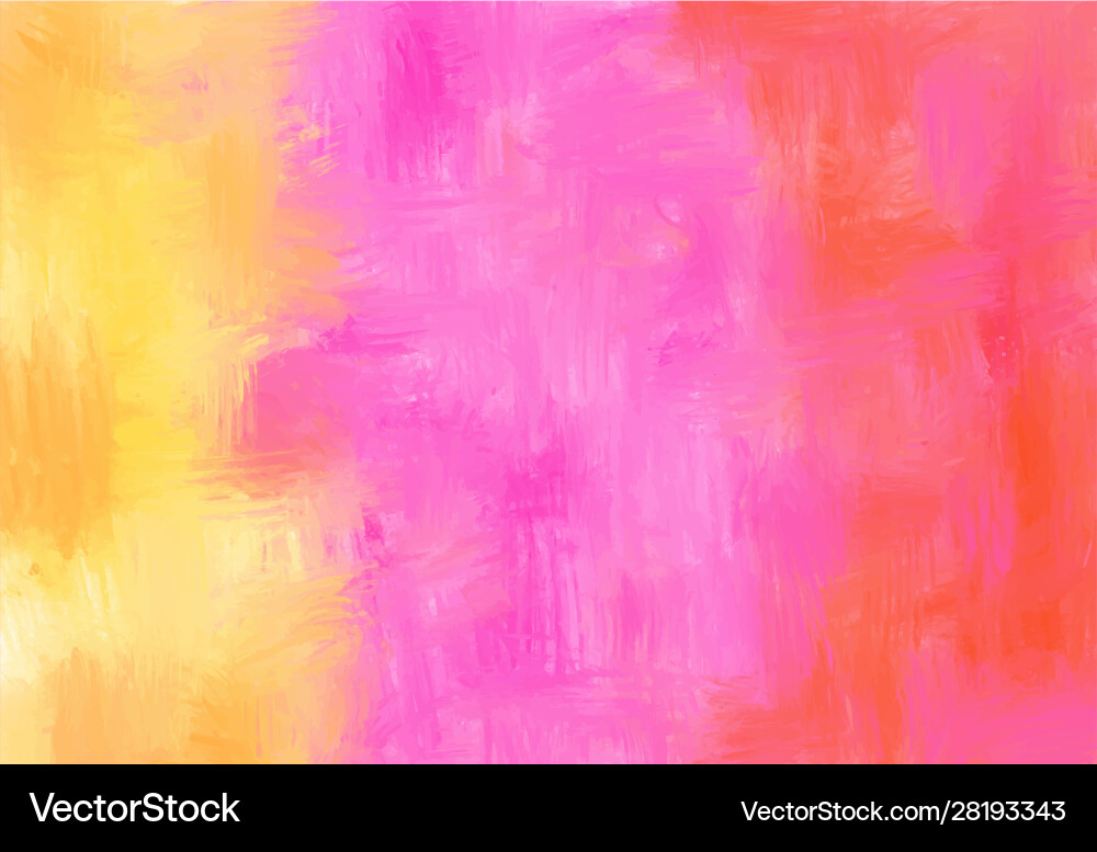 Abstract Pink and Yellow Watercolor Background vector image