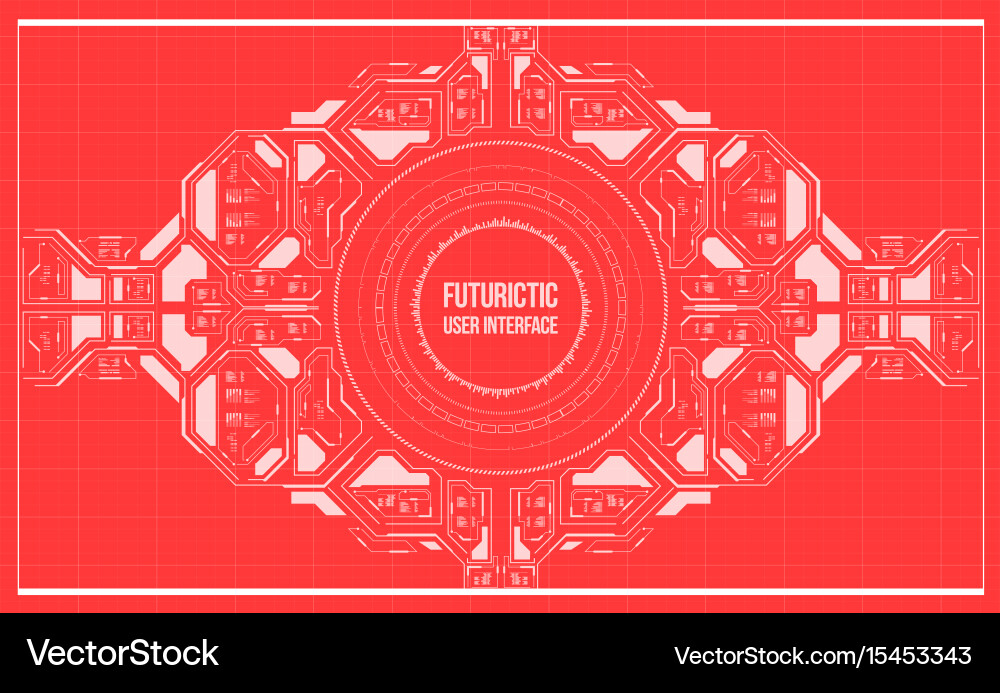 Futuristic User Interface Background vector image