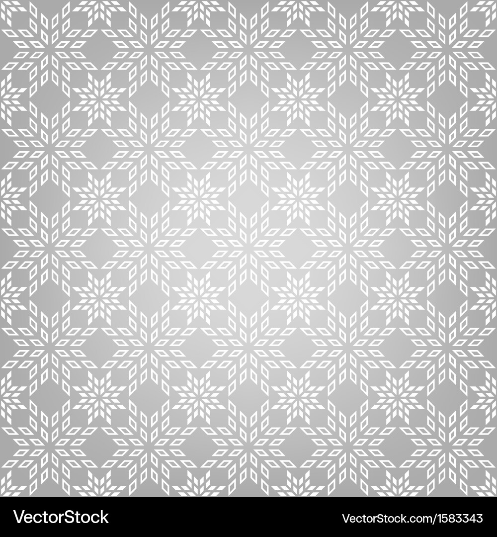 Winter Snowflake Pattern vector image