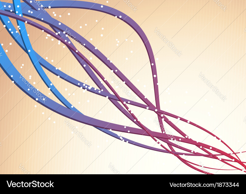 Abstract background with waves streaming vector image