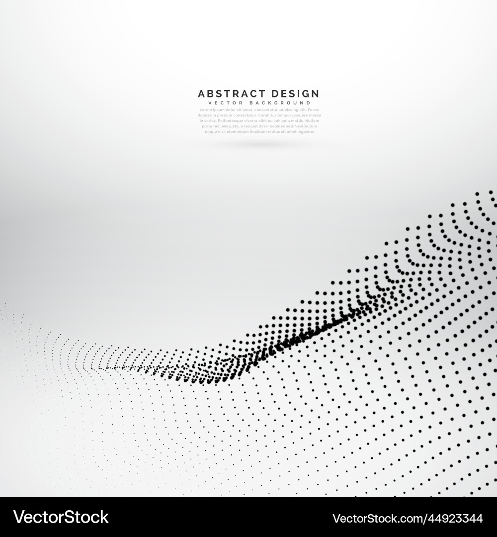 Background make of particle array mesh vector image