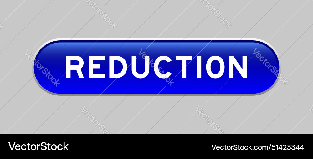 Blue color capsule shape button with word Blue color capsule shape button with word Vector Image