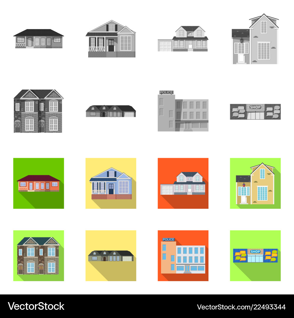 Design of building and front symbol Design of building and front symbol vector image